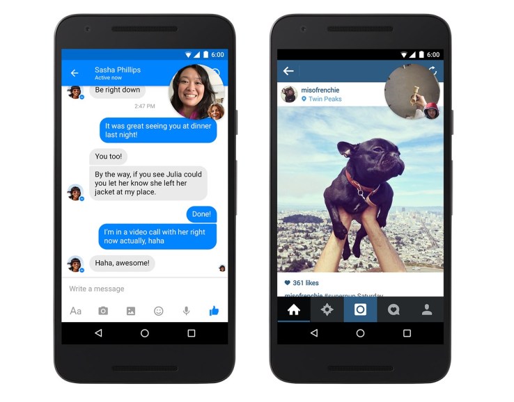 Facebook Video Chat Heads