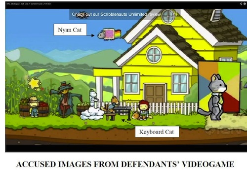 copyright-attorney-trademark-sue-nyan-cat-keyboard-cat-Scribblenauts