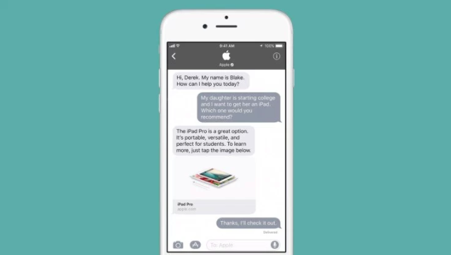 Apple se lance dans le texting BtoC