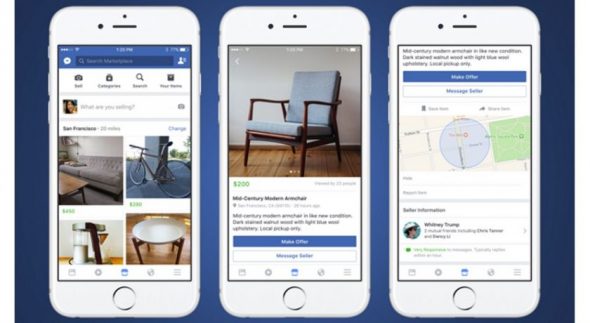 Facebook teste les Ads sur son Marketplace