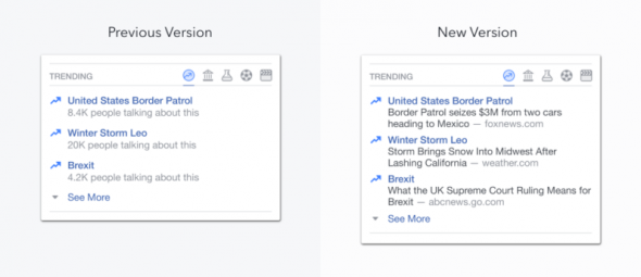Facebook abandonne les Trending Topics personnalisées