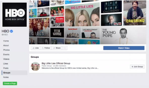 Facebook met en avant les groupes officiels de pages de marque