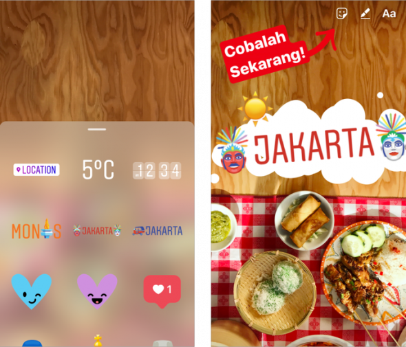 Instagram s’inspire (encore) de Snapchat et se lance dans les geostickers