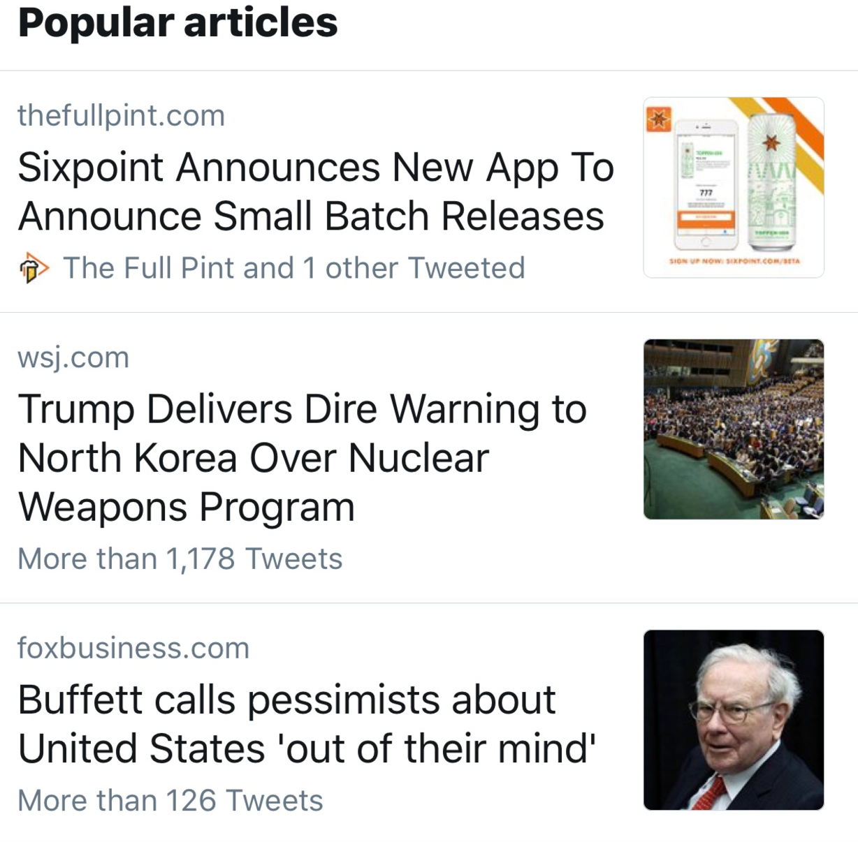 Twitter annonce le lancement d’une nouvelle fonctionnalité : Articles Populaires