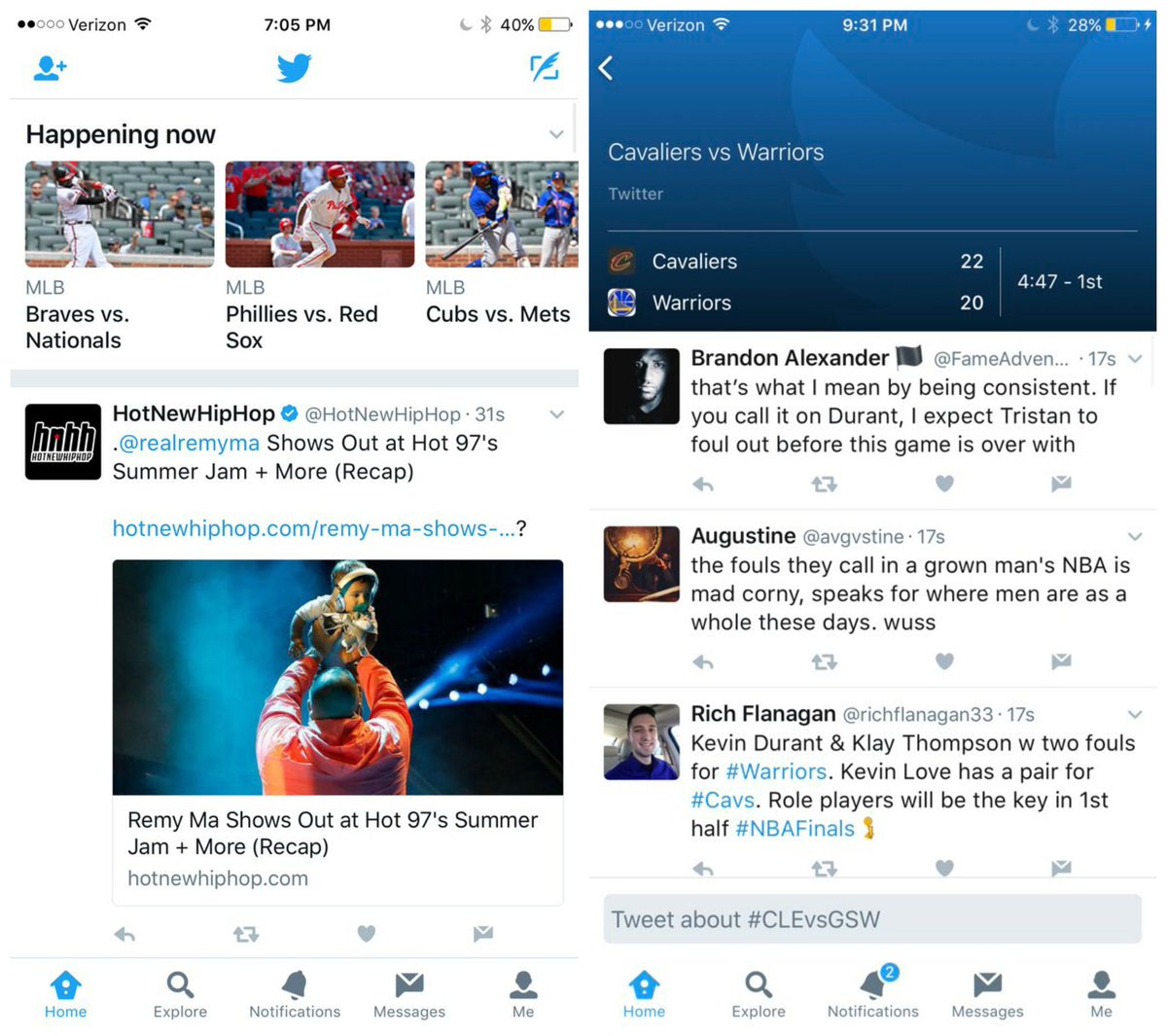 A new Twitter test puts a bunch of current events across the top of user timelines