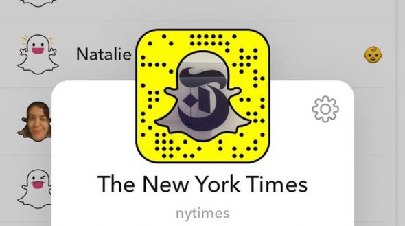 Le New York Times débarque sur Snapchat Discover