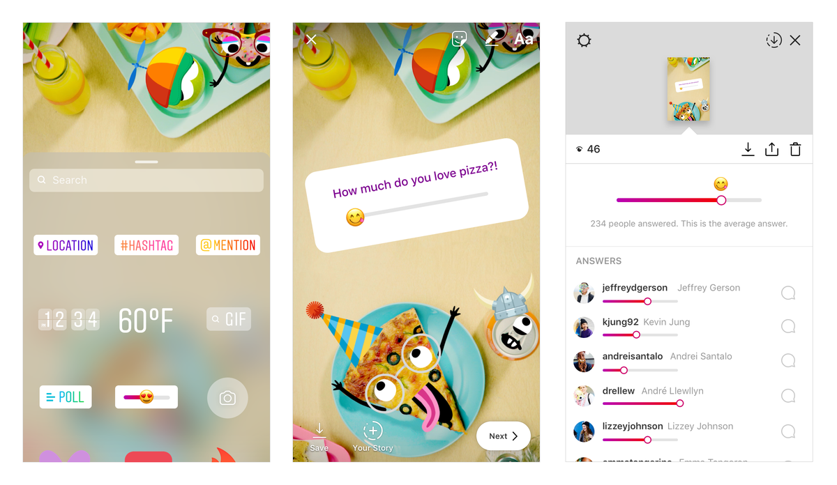 Le curseur emoji débarque dans les Stories Instagram