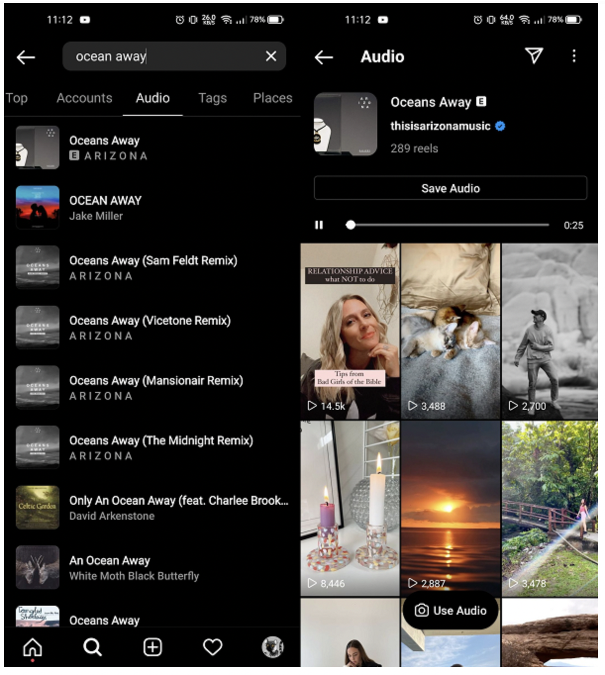 instagram lancia novità: audio tab