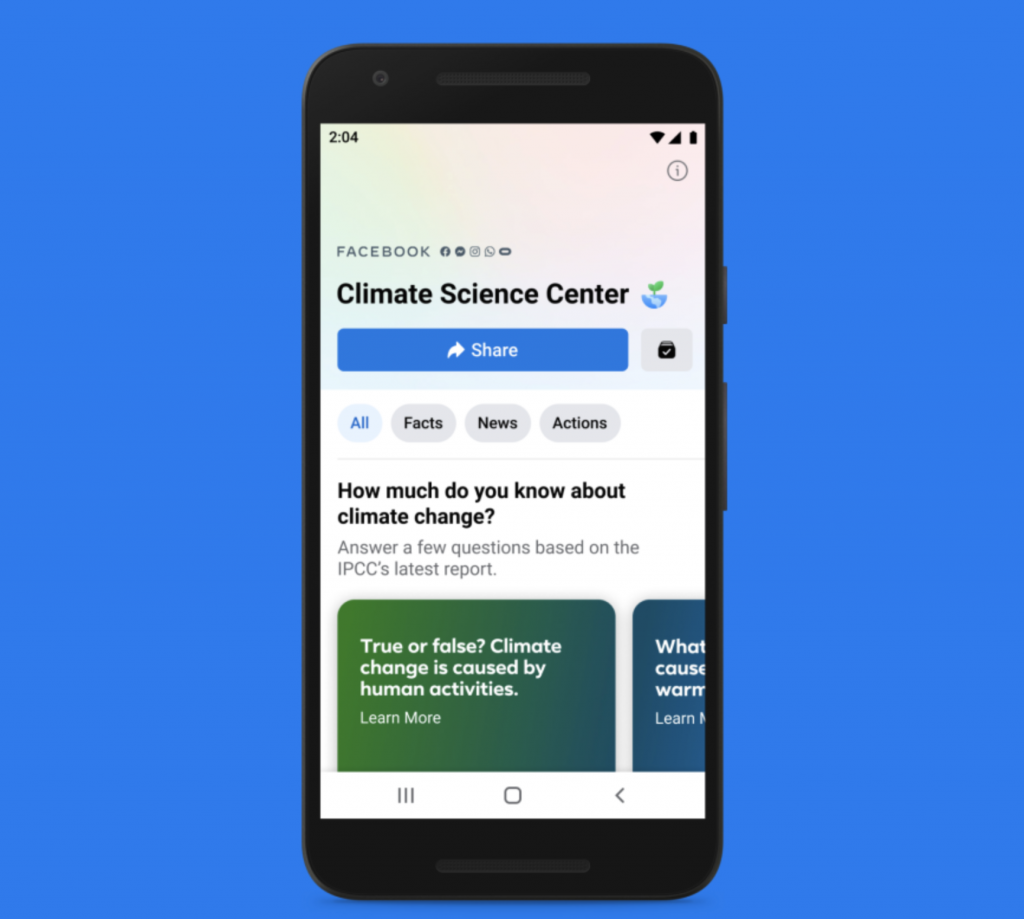 Facebook Climate Science Center