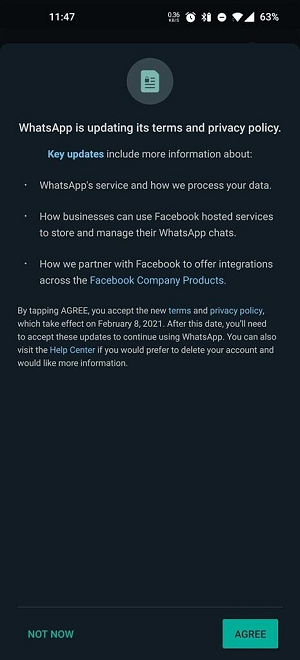 WhatsApp Updates Privacy Policy, Paving the Way for the Integration of Facebook's Messaging Apps
