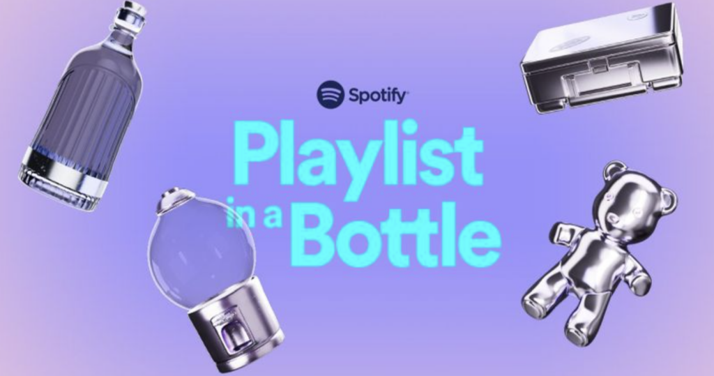 Spotify lancia Playlist in a Bottle