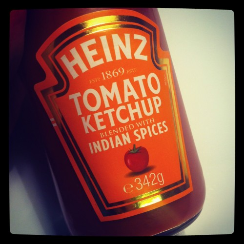 Heinz Tomato Ketchup blended with Indian Spices bottle