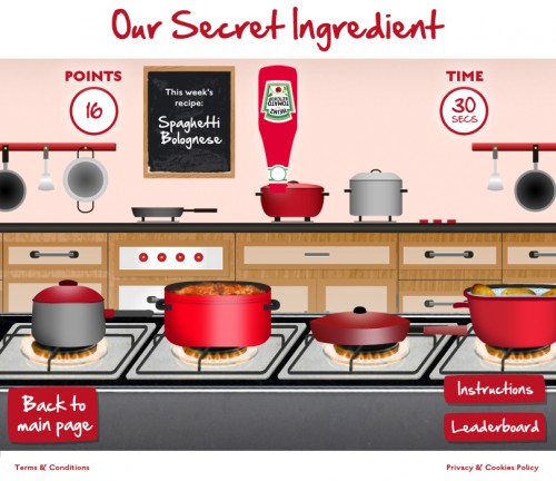 Heinz Tomato Ketchup: Secret Ingredient game