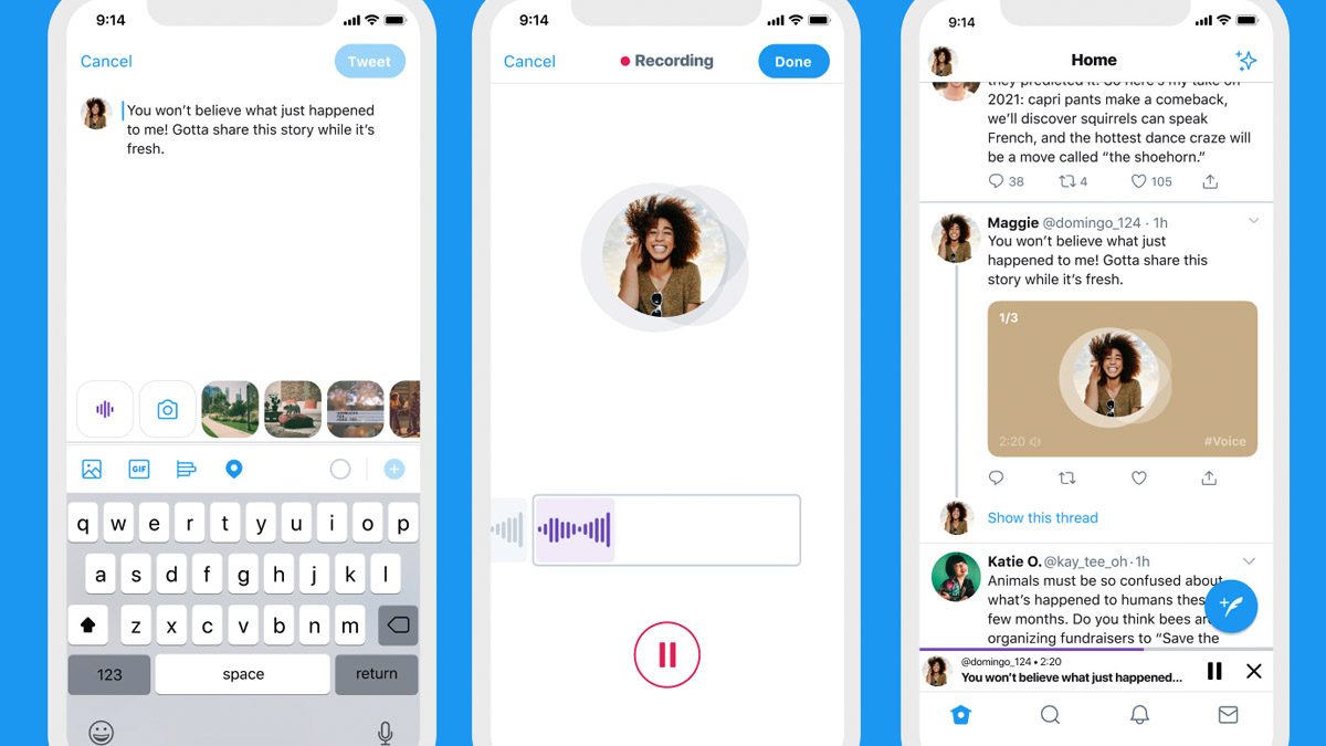 Twitter adds captions for voice tweets
