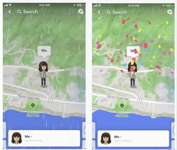 Snapchat Announces New Additions to Snap Map, Including Weather Effects | Social Media Today